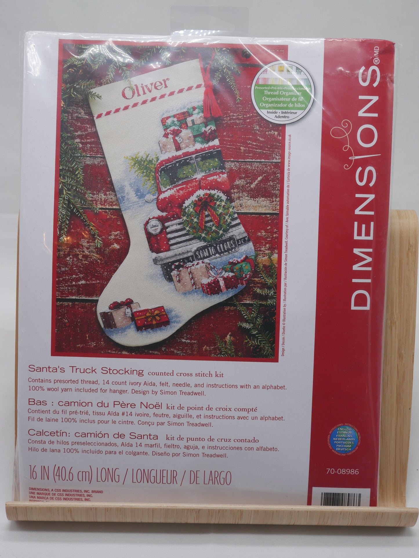 Santa's Truck Stocking Cross Stitch Kit