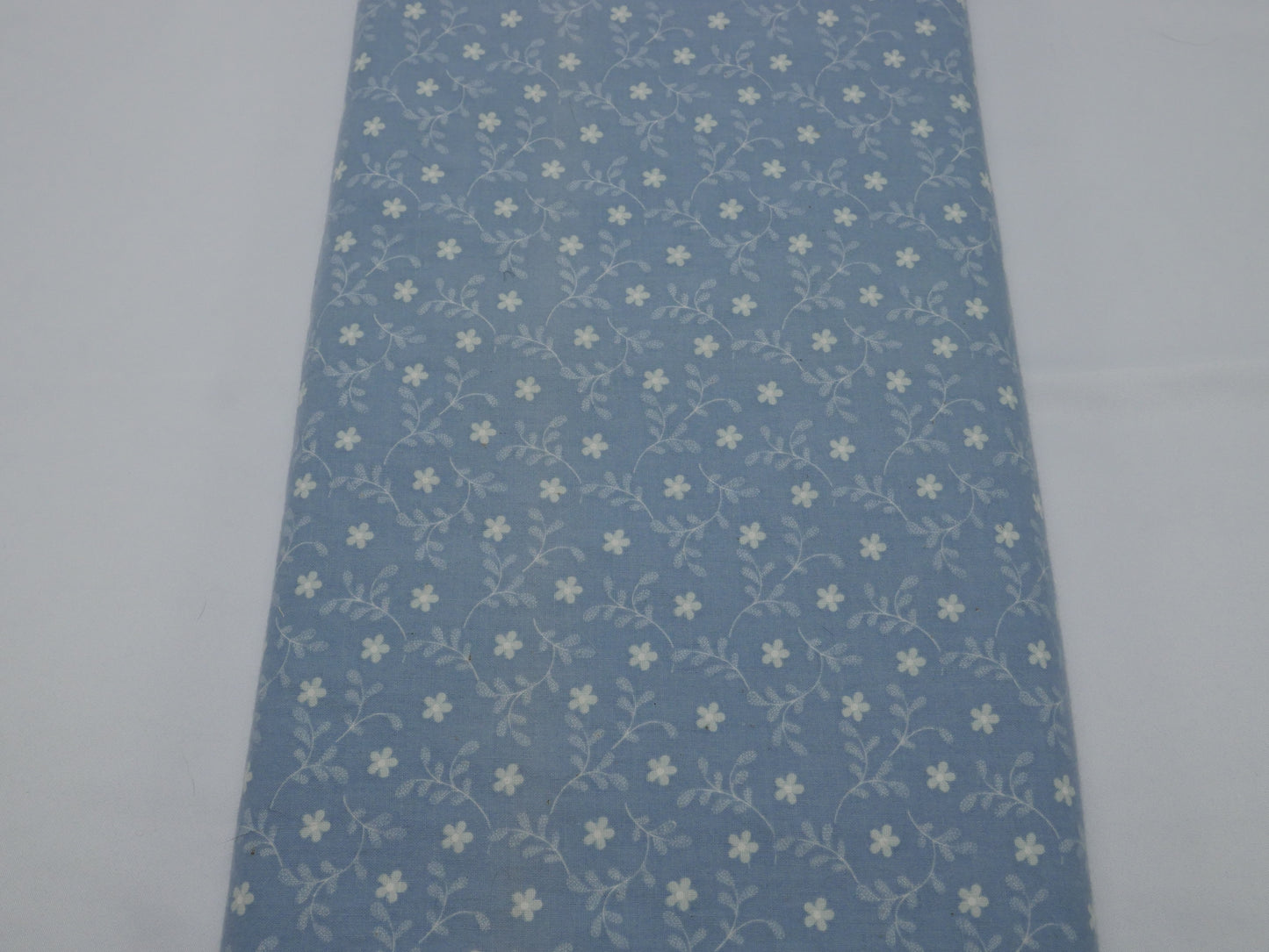 2 ⅞ Yards - Concord Fabrics, Blue and White Flowers