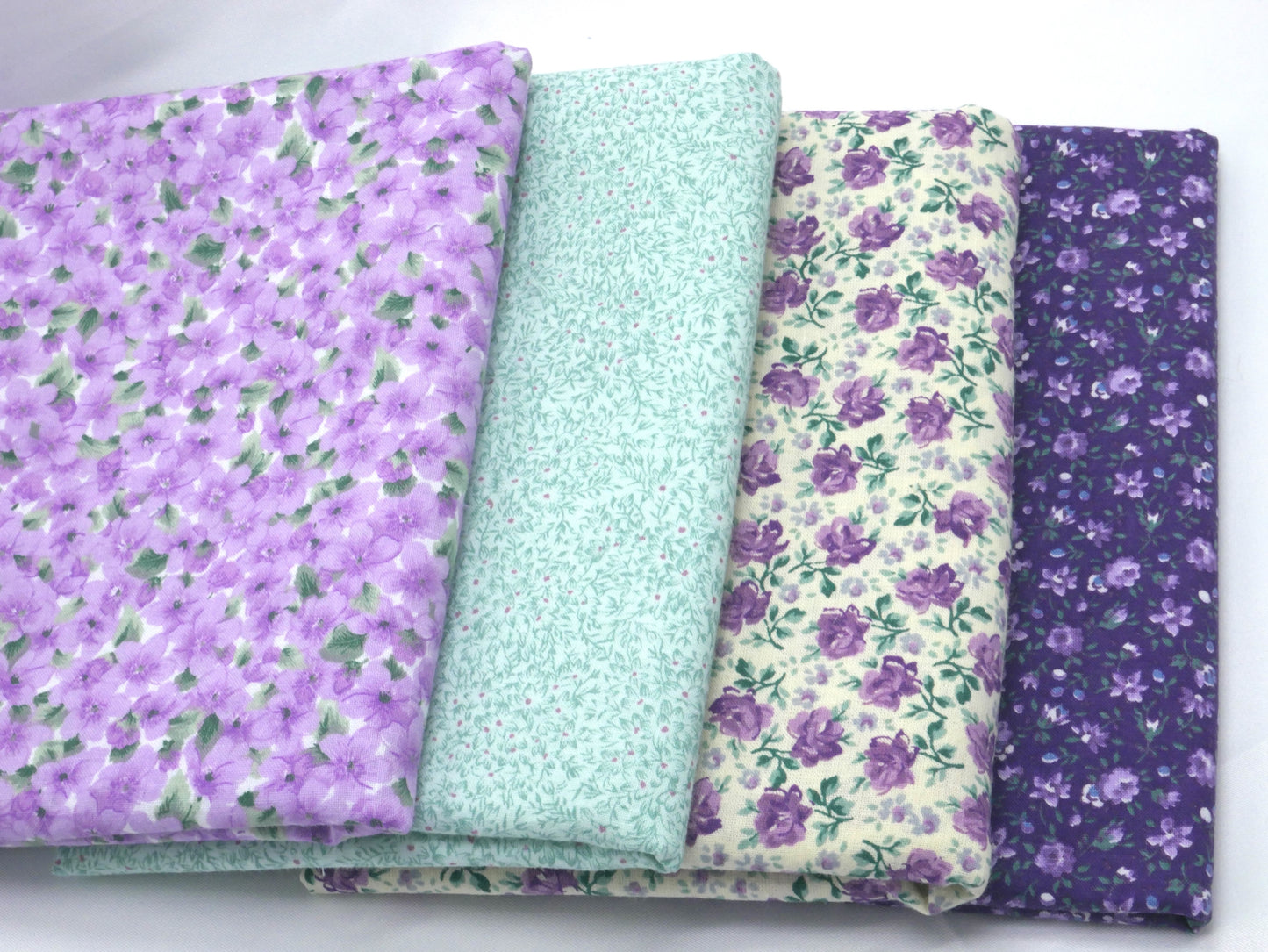 Spring Cotton Bundle - ½ Yard Purple Florals