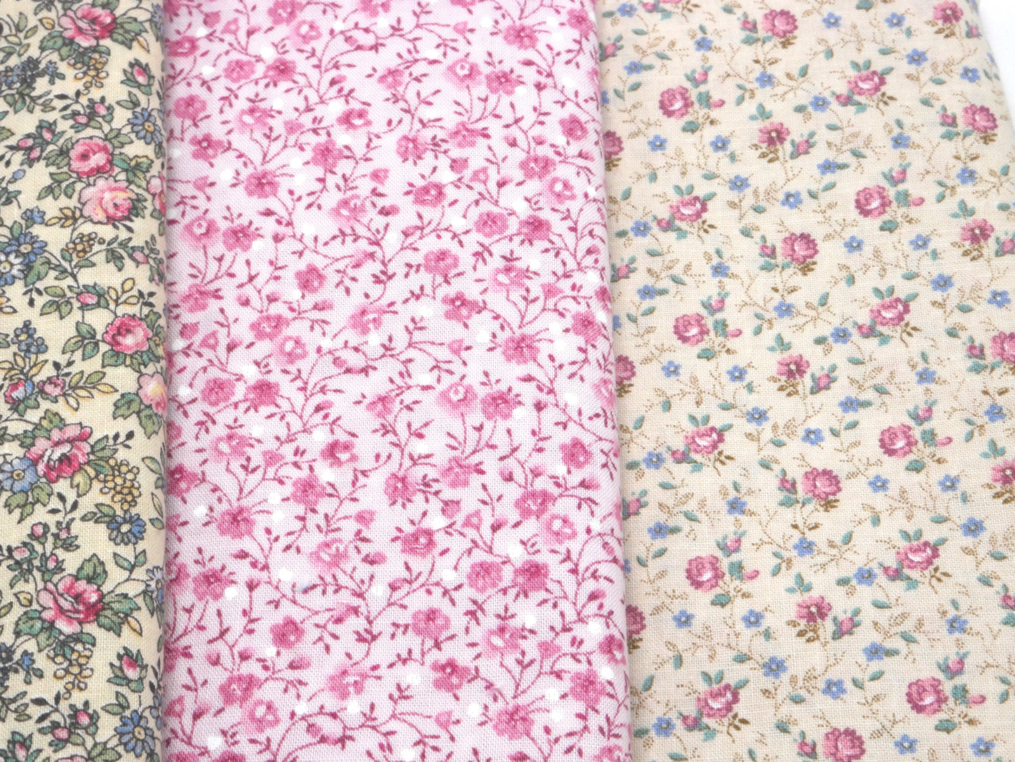 Spring Cotton Bundle - ½ Yard Pink Florals