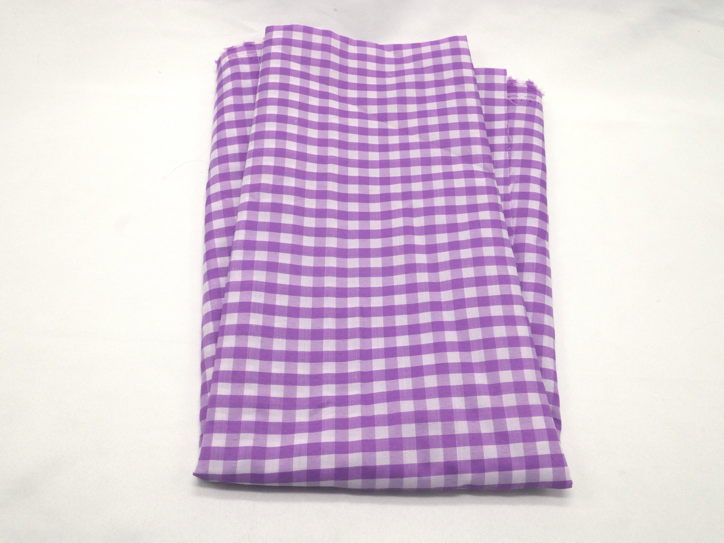 1 ¼ Yards - Purple (Lavender) Gingham Fabric, Large Check