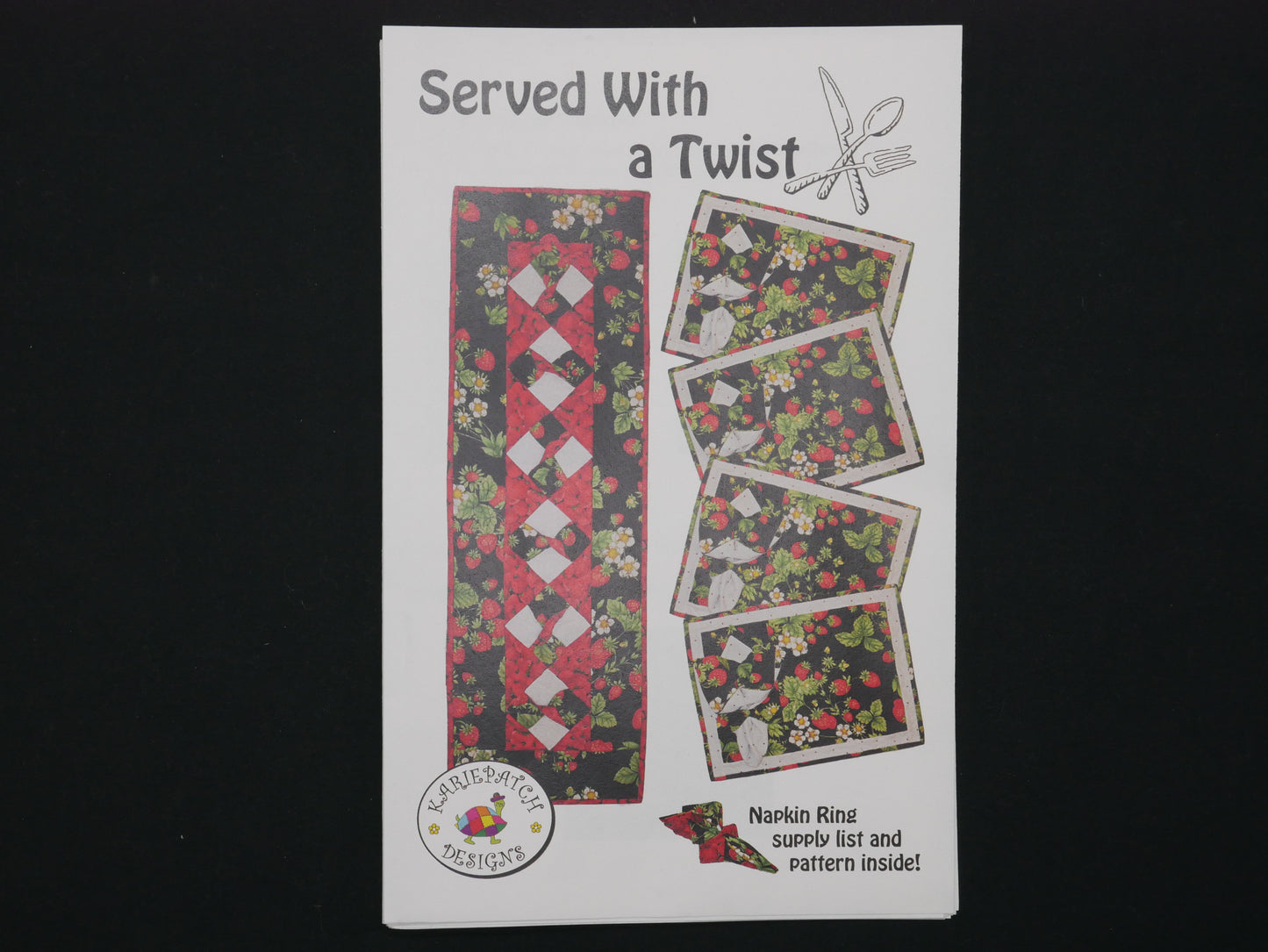 "Served With a Twist" Table Runner & Placemats Sewing Pattern