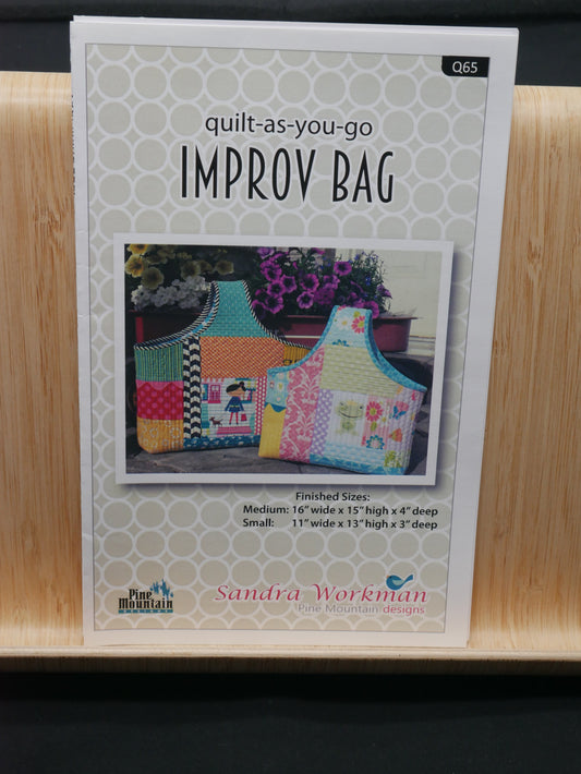 Quilt-As-You-Go Improv Bag Sewing Pattern