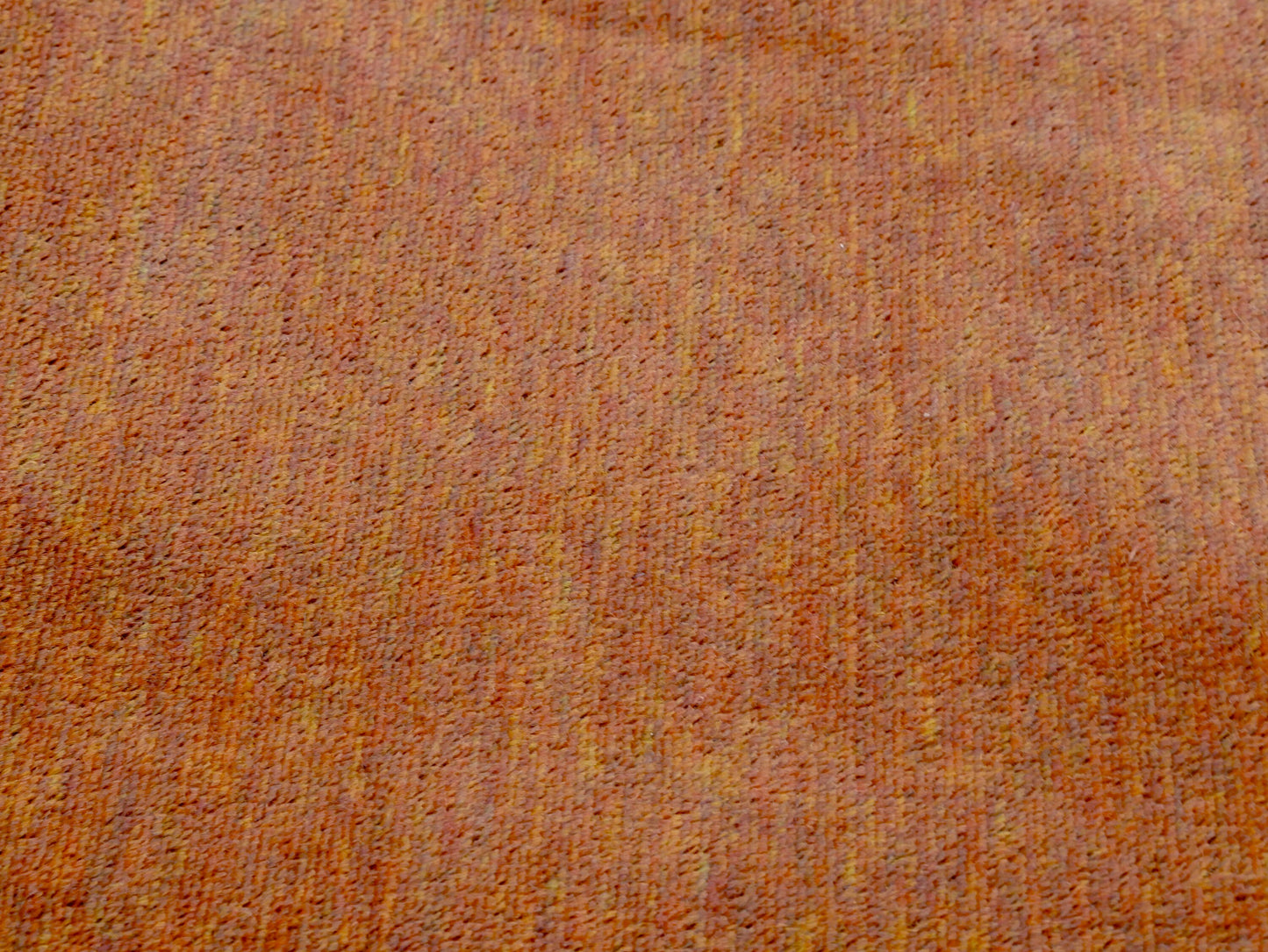 1 ¾ Yards - Rust Orange Velour Knit Fabric