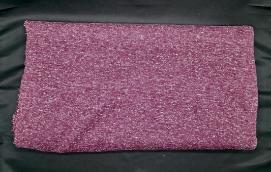 1 ⅛ Yards - Burgundy Heather Stretch Knit Fabric