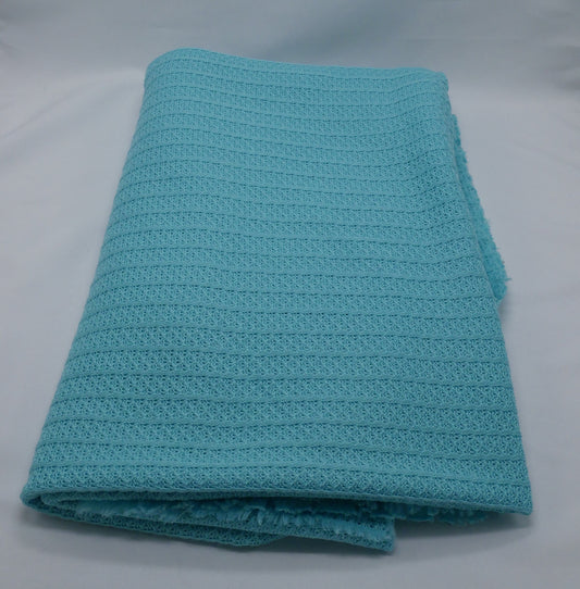 1 ¾ Yards - Teal Loose Knit Fabric