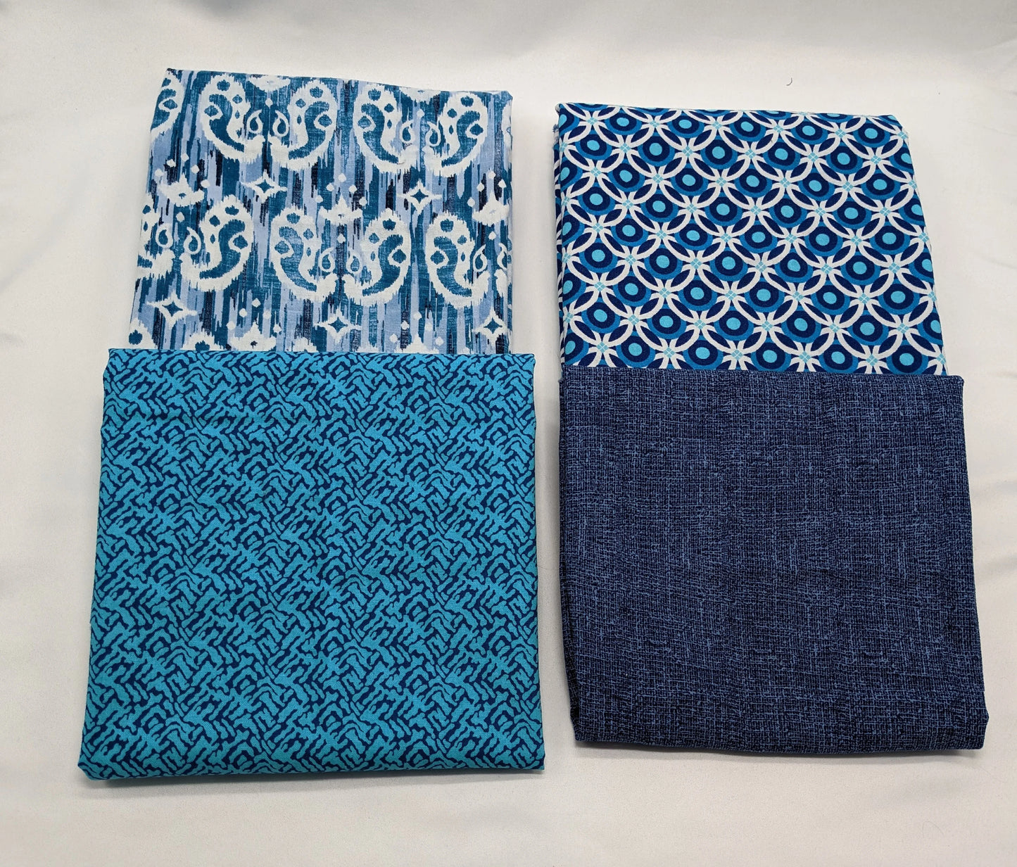 Quilters Cotton Bundle - ½ Yards Blue and Teal Dream